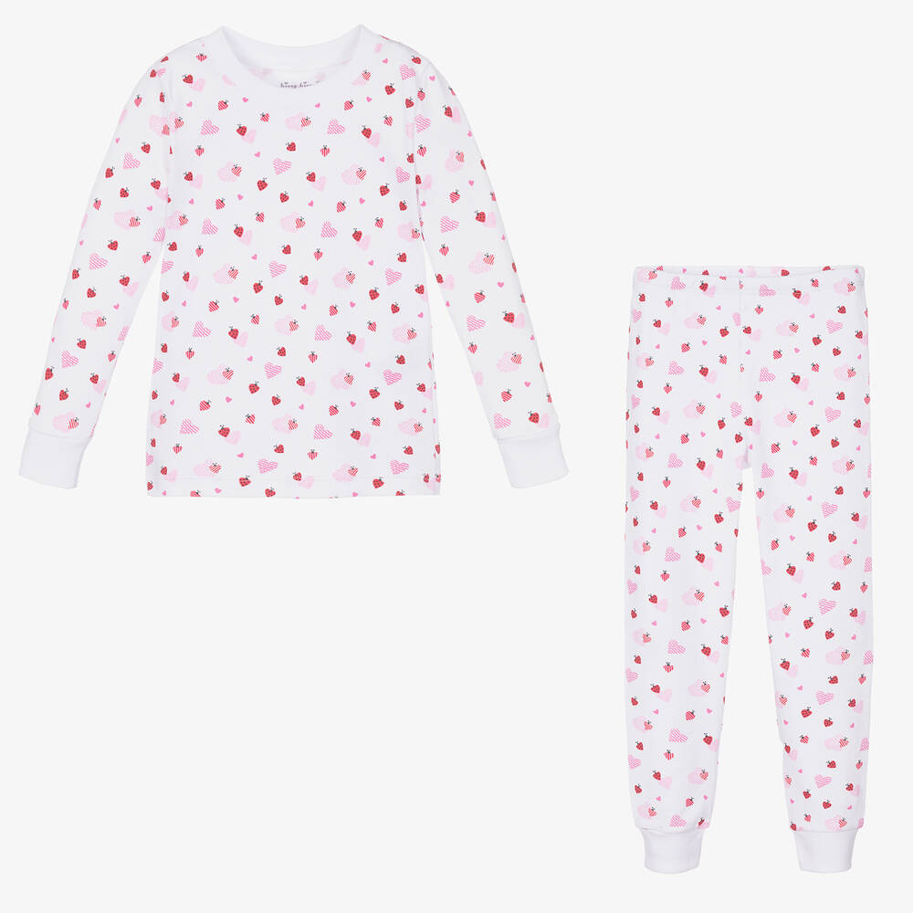 Kissy Kissy-Белая пижама из хлопка пима с божьими коровками | Childrensalon Outlet