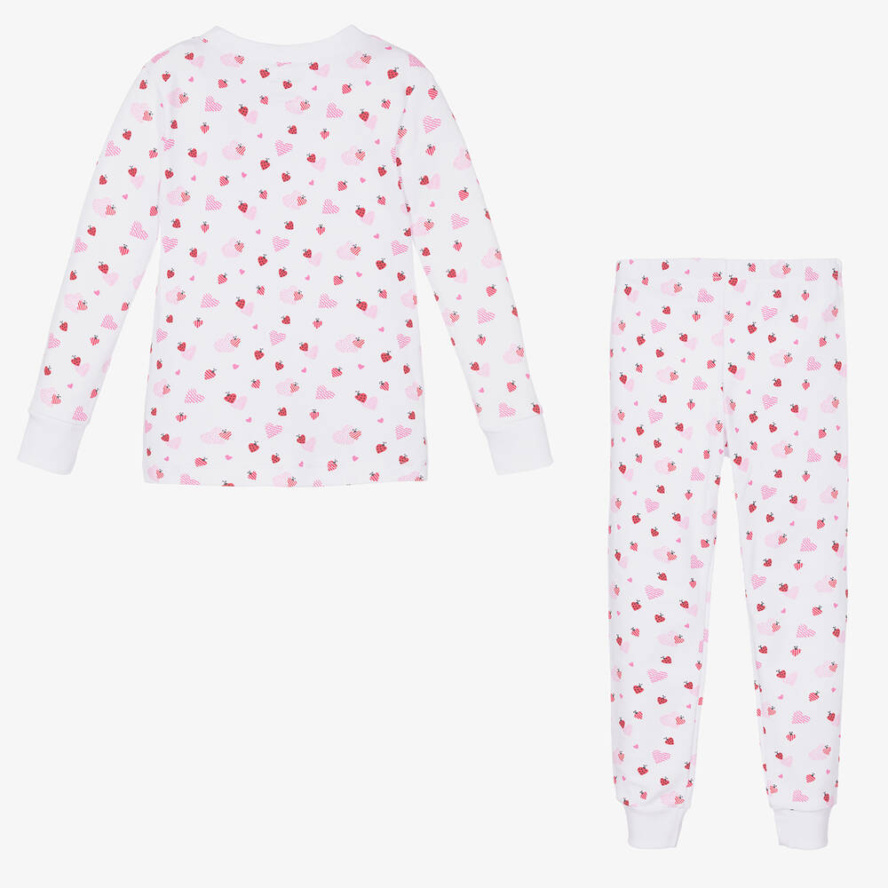 Kissy Kissy-Белая пижама из хлопка пима с божьими коровками | Childrensalon Outlet