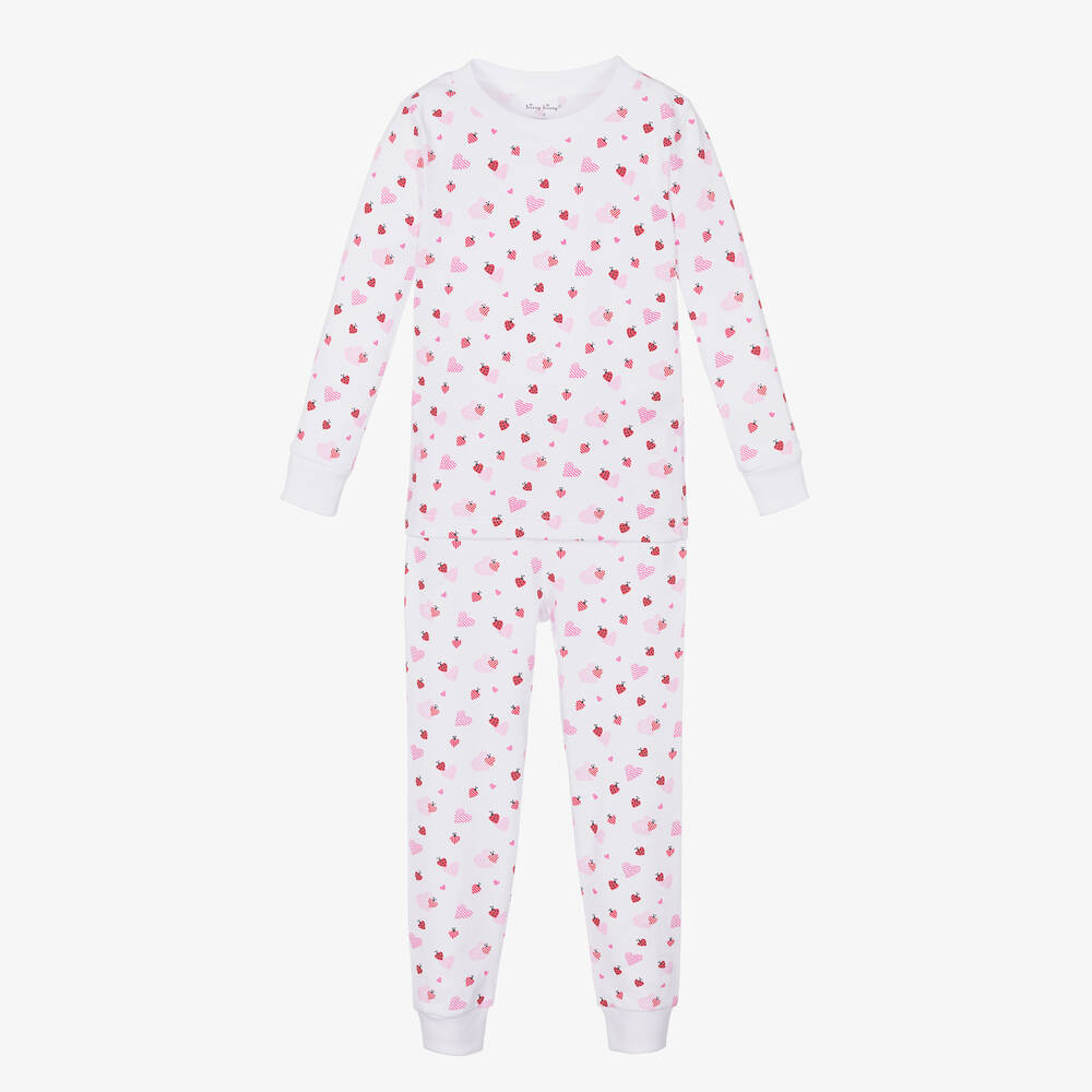 Kissy Kissy-White Ladybug Love Pima Cotton Pyjamas | Childrensalon Outlet