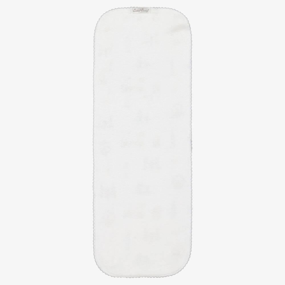 Kissy Kissy-White London Getaway Burping Cloth (48cm) | Childrensalon Outlet