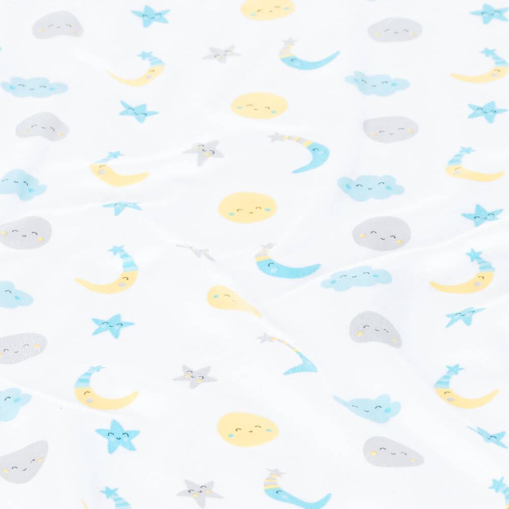 Kissy Kissy-Белое одеяло с принтом Moonlight Dreams (74см) | Childrensalon Outlet