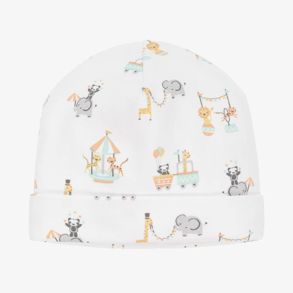 Kissy Kissy-White Pima Cotton Circus Crew Hat | Childrensalon Outlet