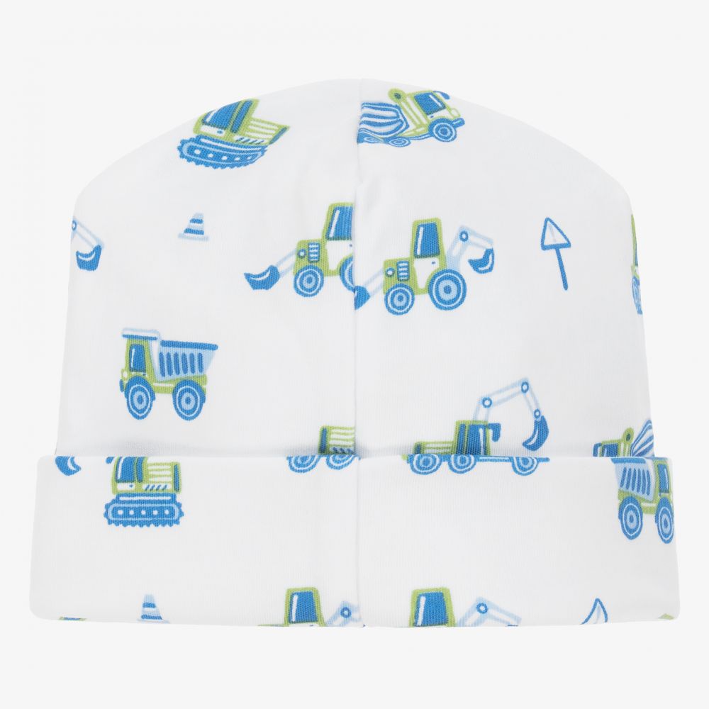 Kissy Kissy-White Pima Cotton Digger Hat | Childrensalon Outlet