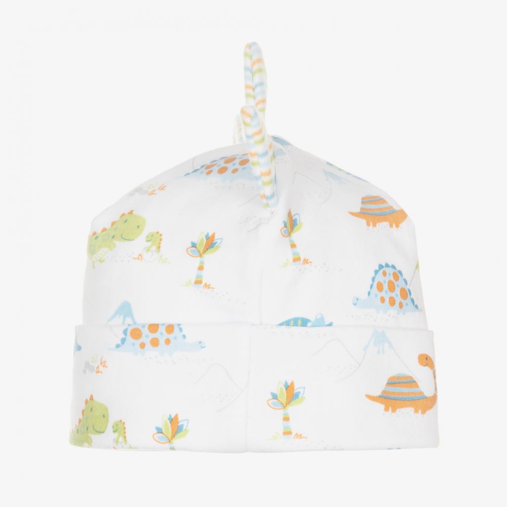 Kissy Kissy-White Pima Cotton Digs Hat | Childrensalon Outlet