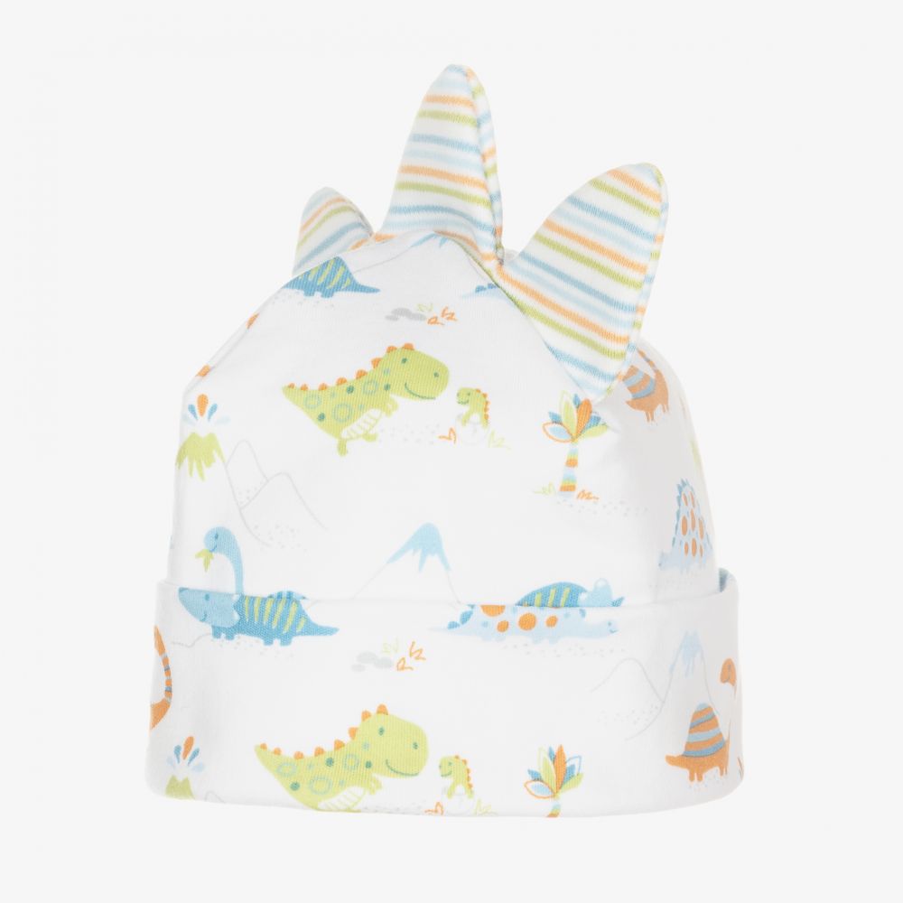 Kissy Kissy-White Pima Cotton Digs Hat | Childrensalon Outlet