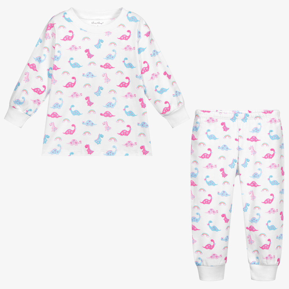 Kissy Kissy-White Pima Cotton Dina Pyjamas | Childrensalon Outlet