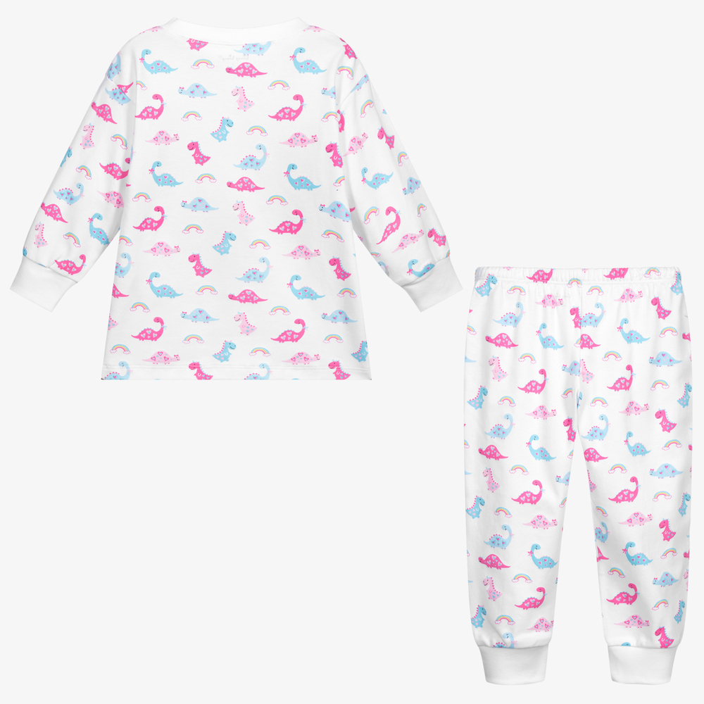 Kissy Kissy-White Pima Cotton Dina Pyjamas | Childrensalon Outlet
