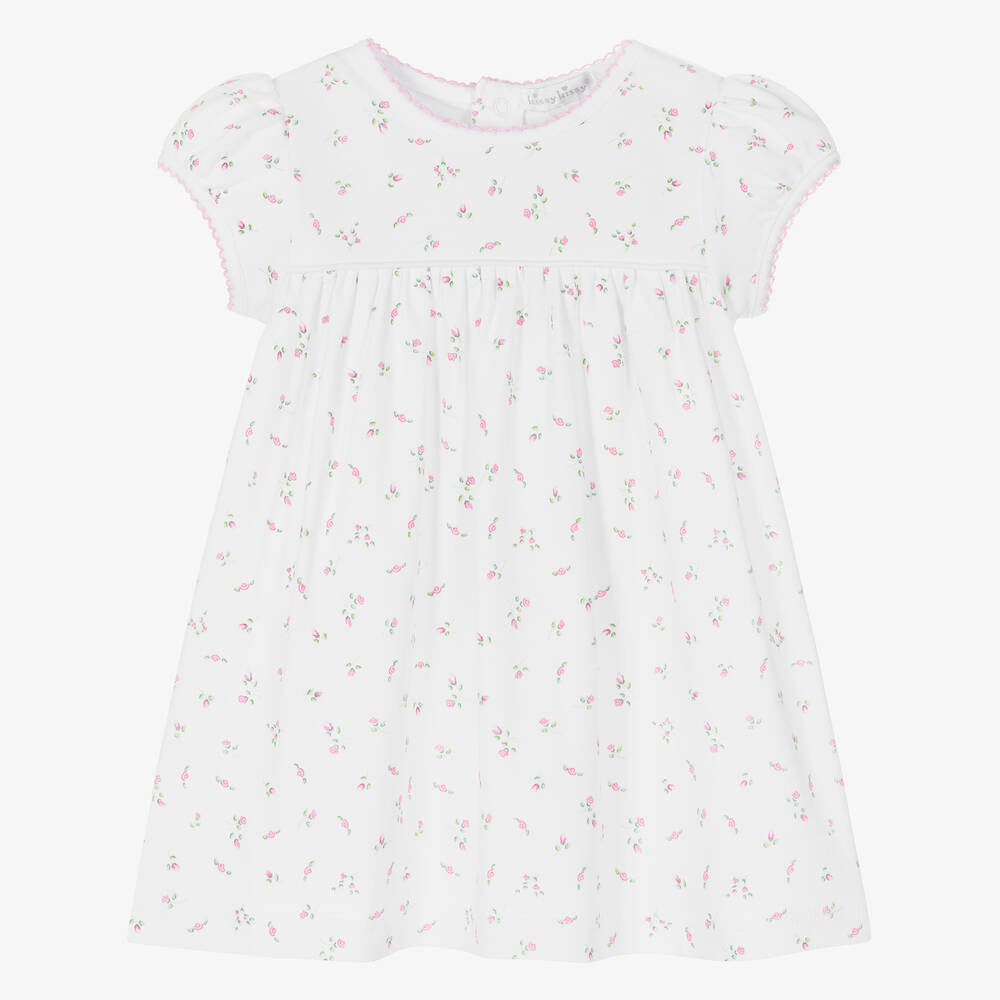 Kissy Kissy - Robe blanche en coton Pima | Childrensalon