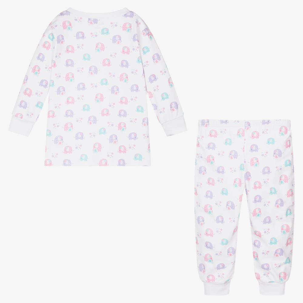 Kissy Kissy-White Pima Cotton Fiesta Pyjamas | Childrensalon Outlet