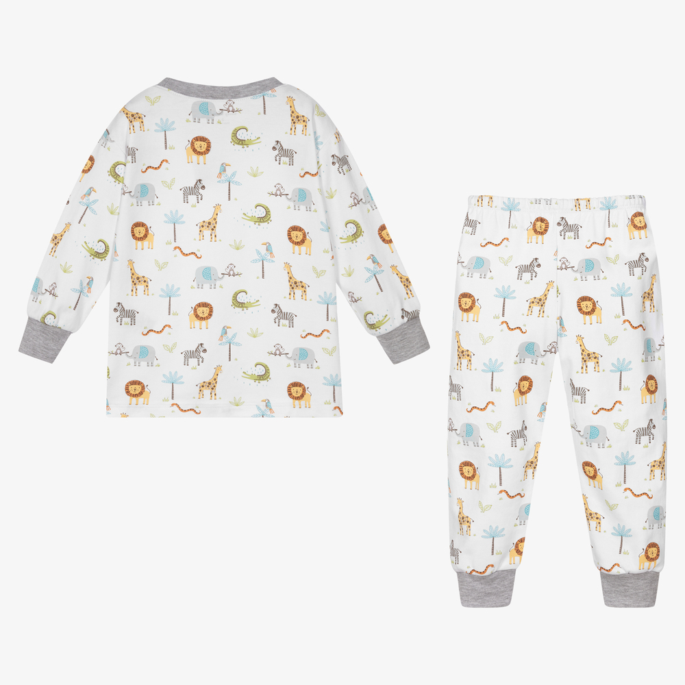 Kissy Kissy-White Pima Cotton Joy Pyjamas | Childrensalon Outlet