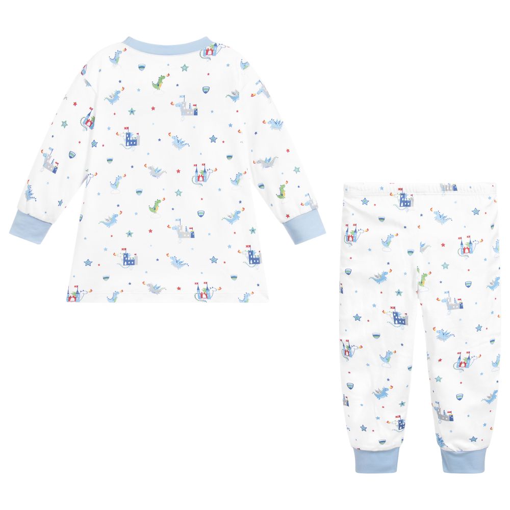 Kissy Kissy-White Pima Cotton Pyjamas | Childrensalon Outlet