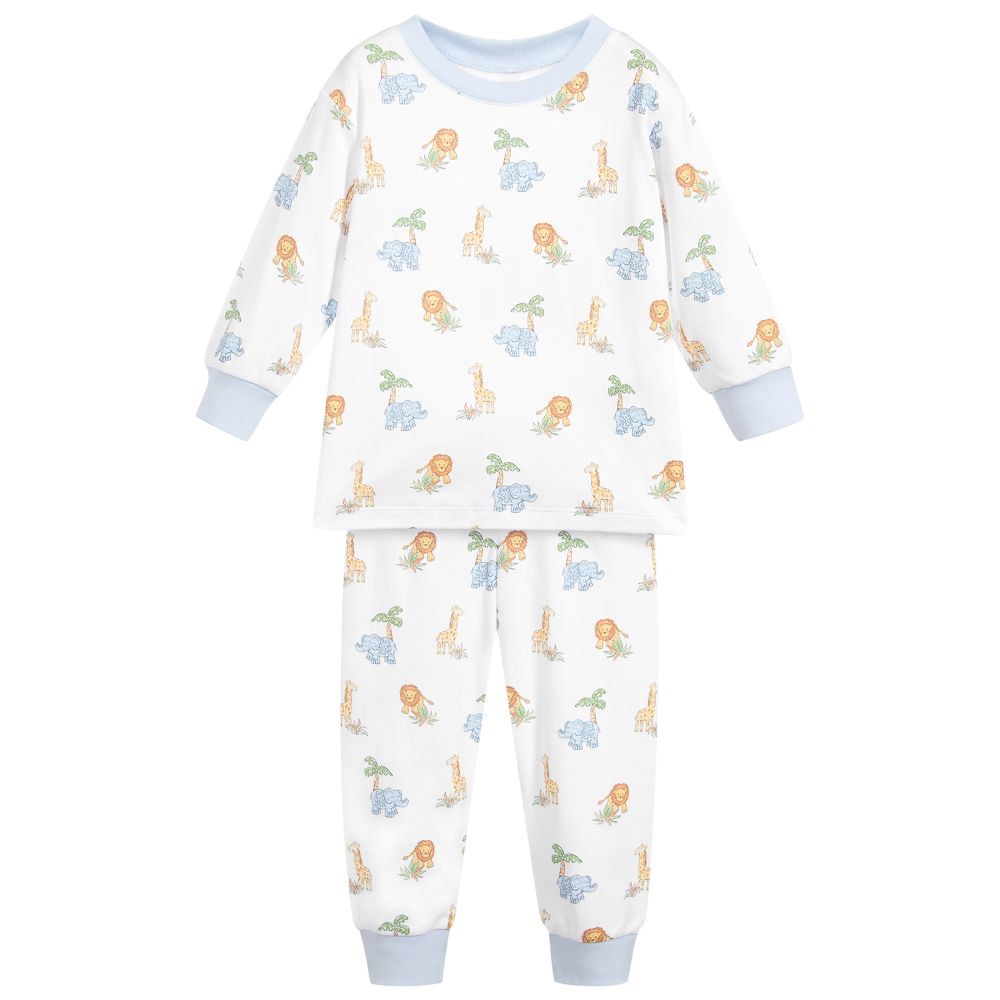 Kissy Kissy-White Pima Cotton Pyjamas | Childrensalon Outlet