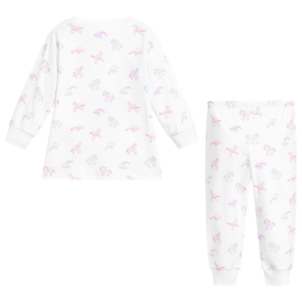Kissy Kissy White Pima Cotton Pyjamas Childrensalon Outlet