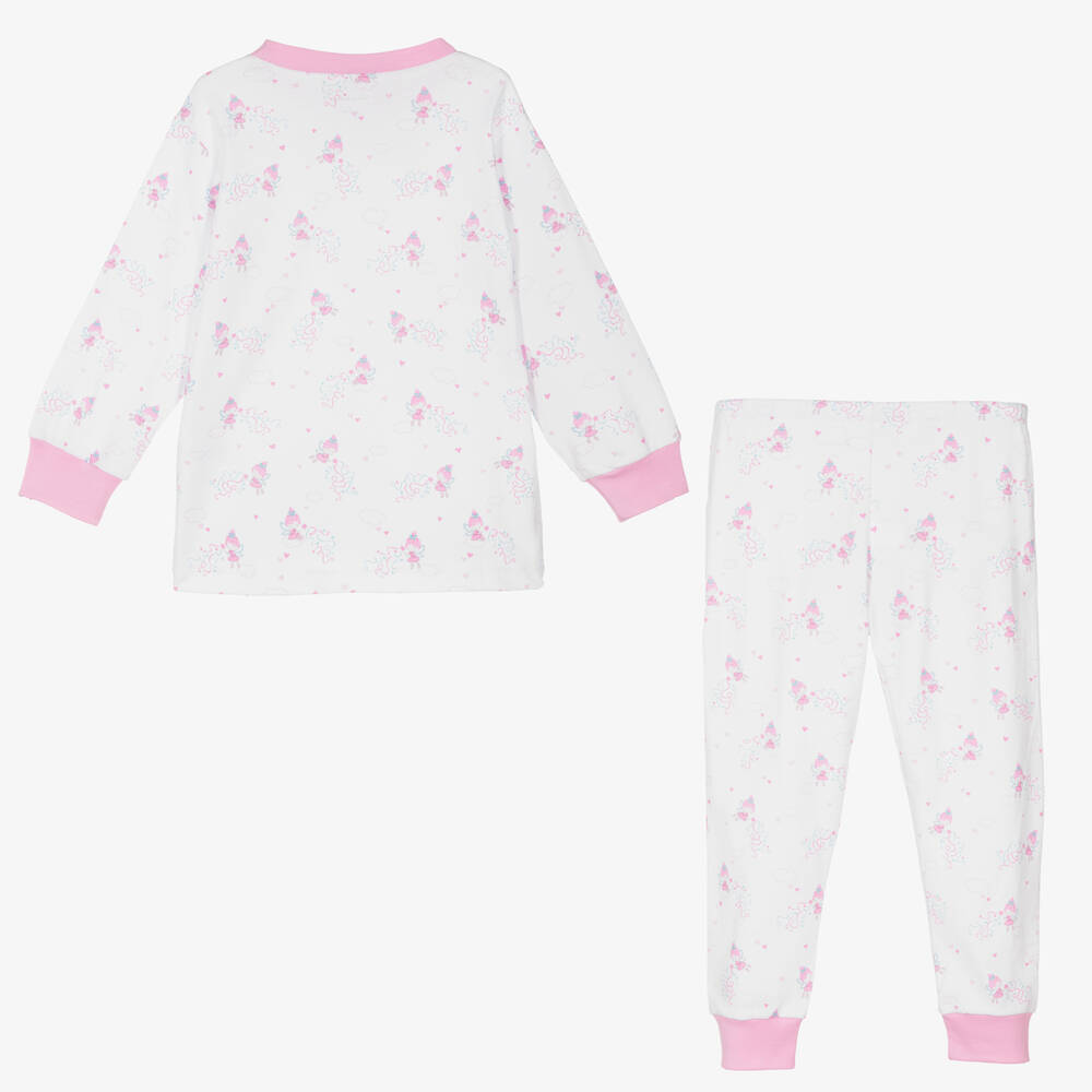 Kissy Kissy-White Pima Pixie Pyjamas | Childrensalon Outlet