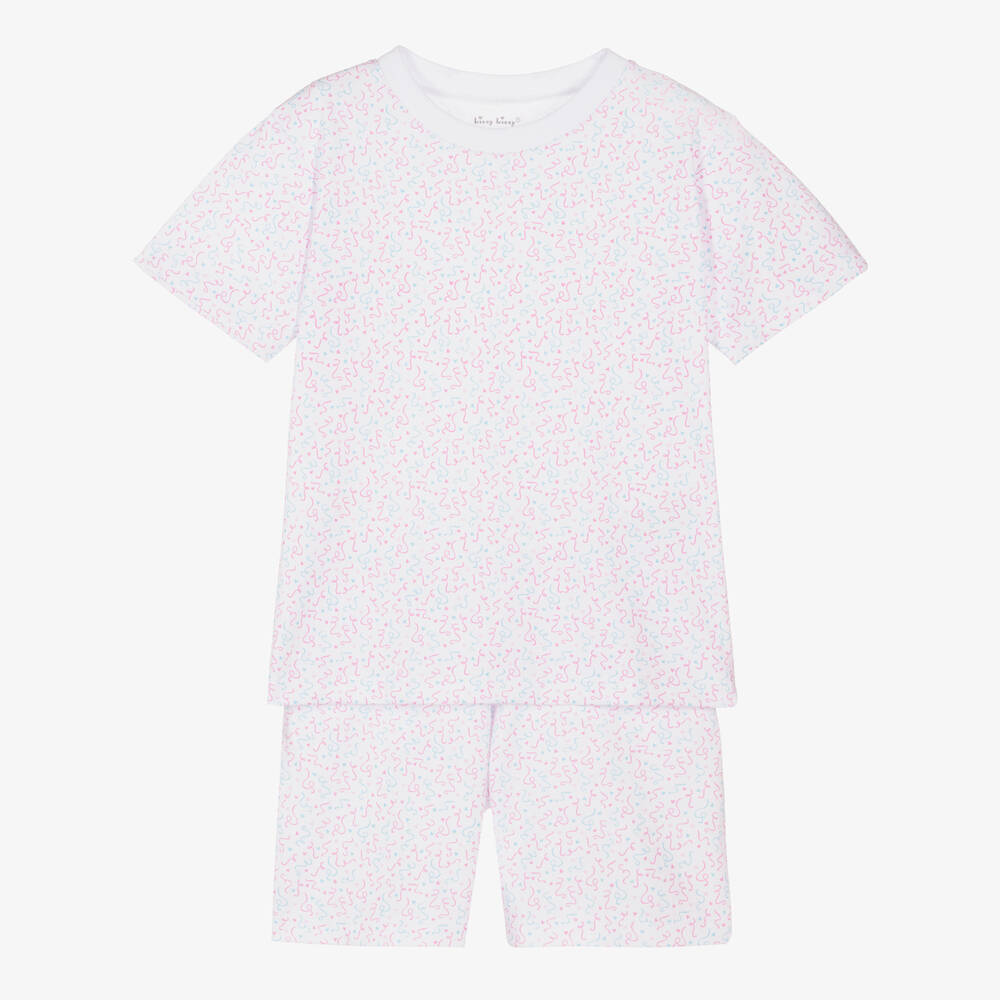 Kissy Kissy - White Pima Pixie Short Pyjamas | Childrensalon