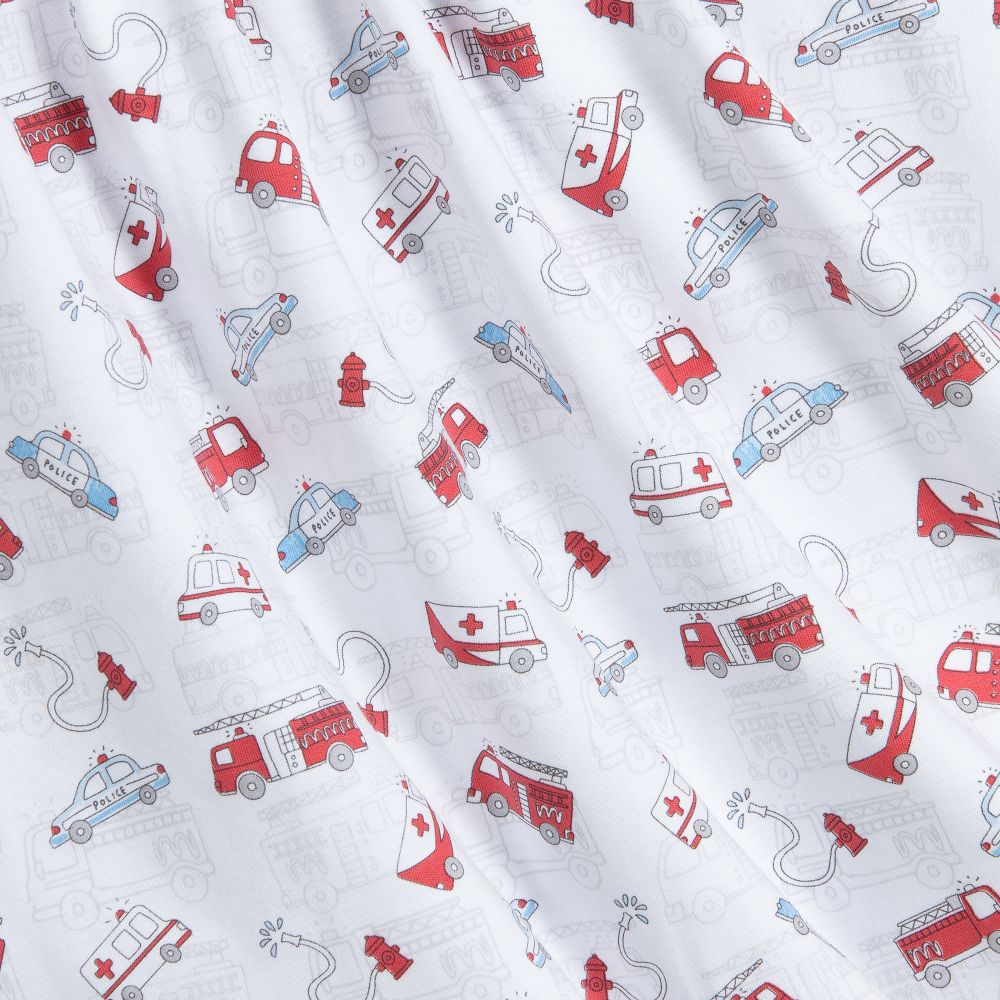 Kissy Kissy-White Police Blanket (74cm) | Childrensalon Outlet