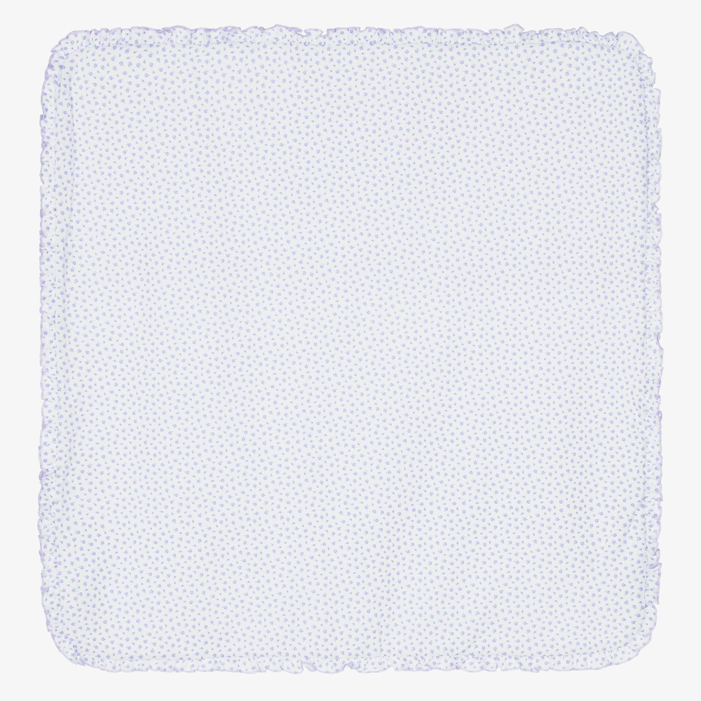 Kissy Kissy - Weiße Decke mit Rosenknospen (70 cm) | Childrensalon