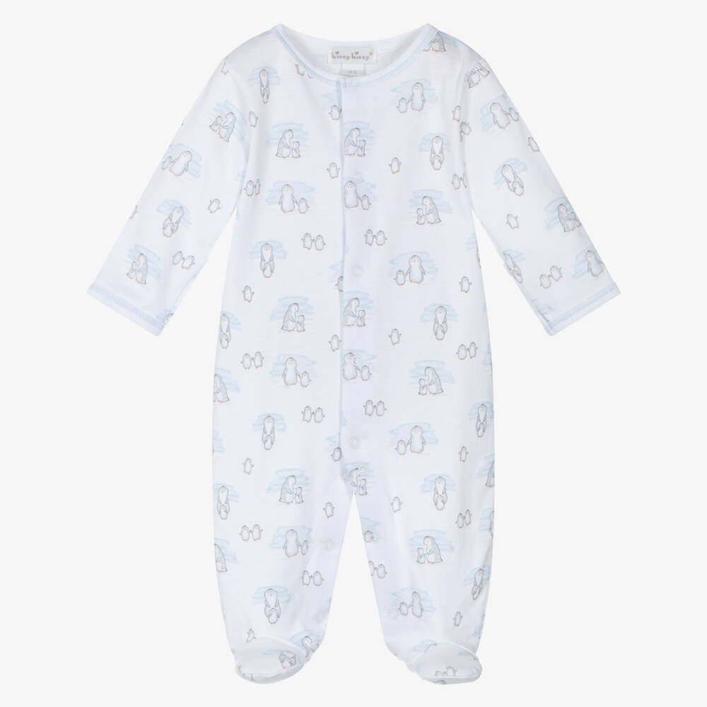 Kissy Kissy-Кремовый комбинезон для малышей с принтом пингвина | Childrensalon Outlet