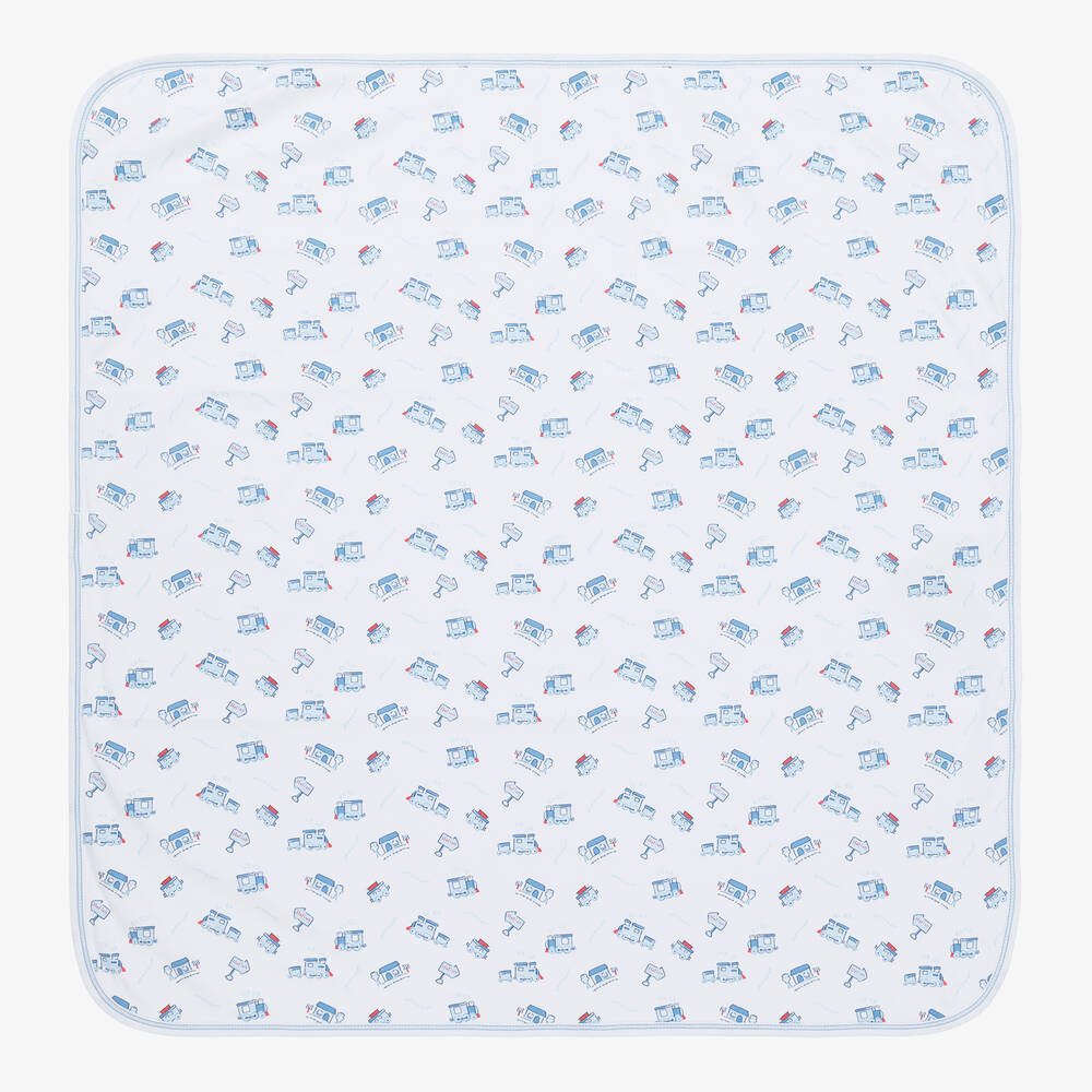 Kissy Kissy-White Steam Blanket (74cm) | Childrensalon Outlet