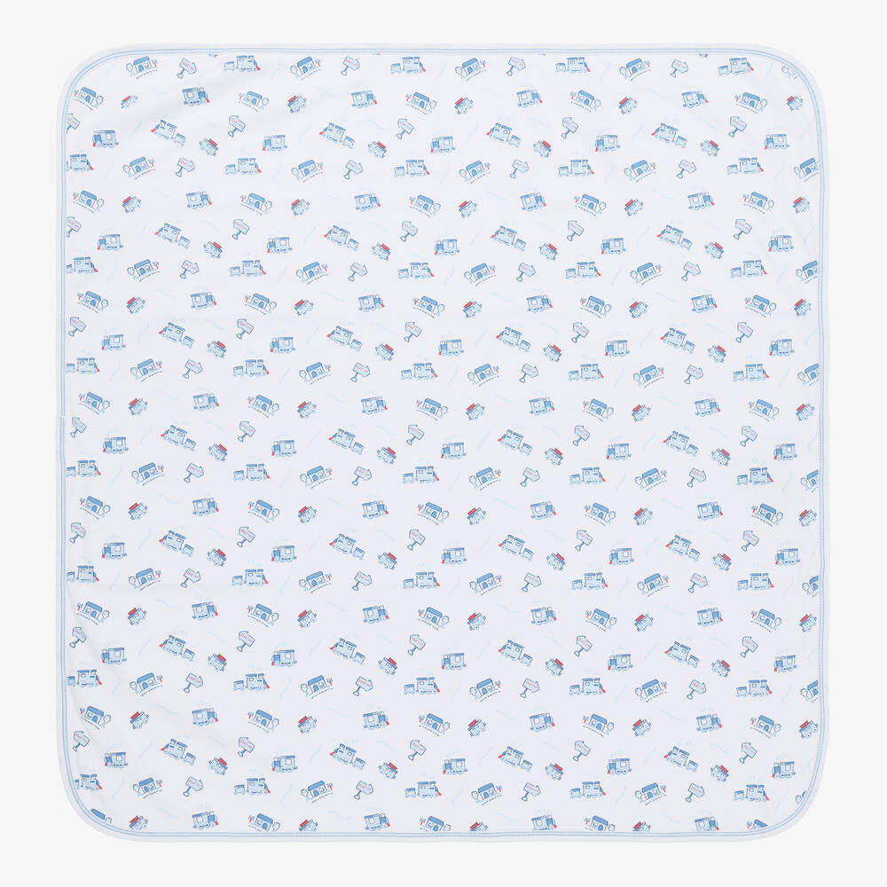 Kissy Kissy - White Steam Blanket (74cm) | Childrensalon