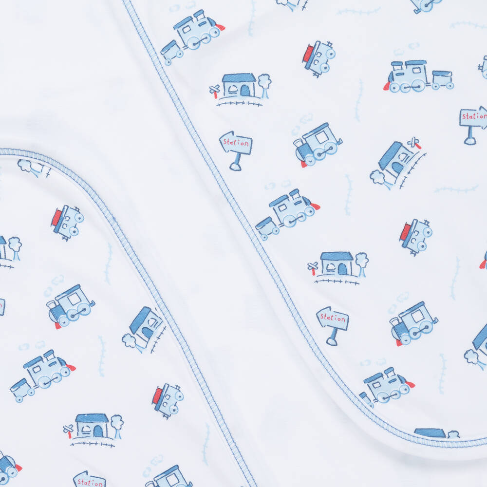 Kissy Kissy-White Steam Blanket (74cm) | Childrensalon Outlet