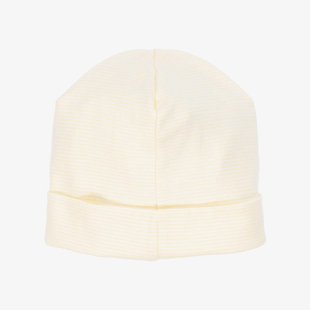 Kissy Kissy-Желтая полосатая хлопковая шапочка для малышей | Childrensalon Outlet