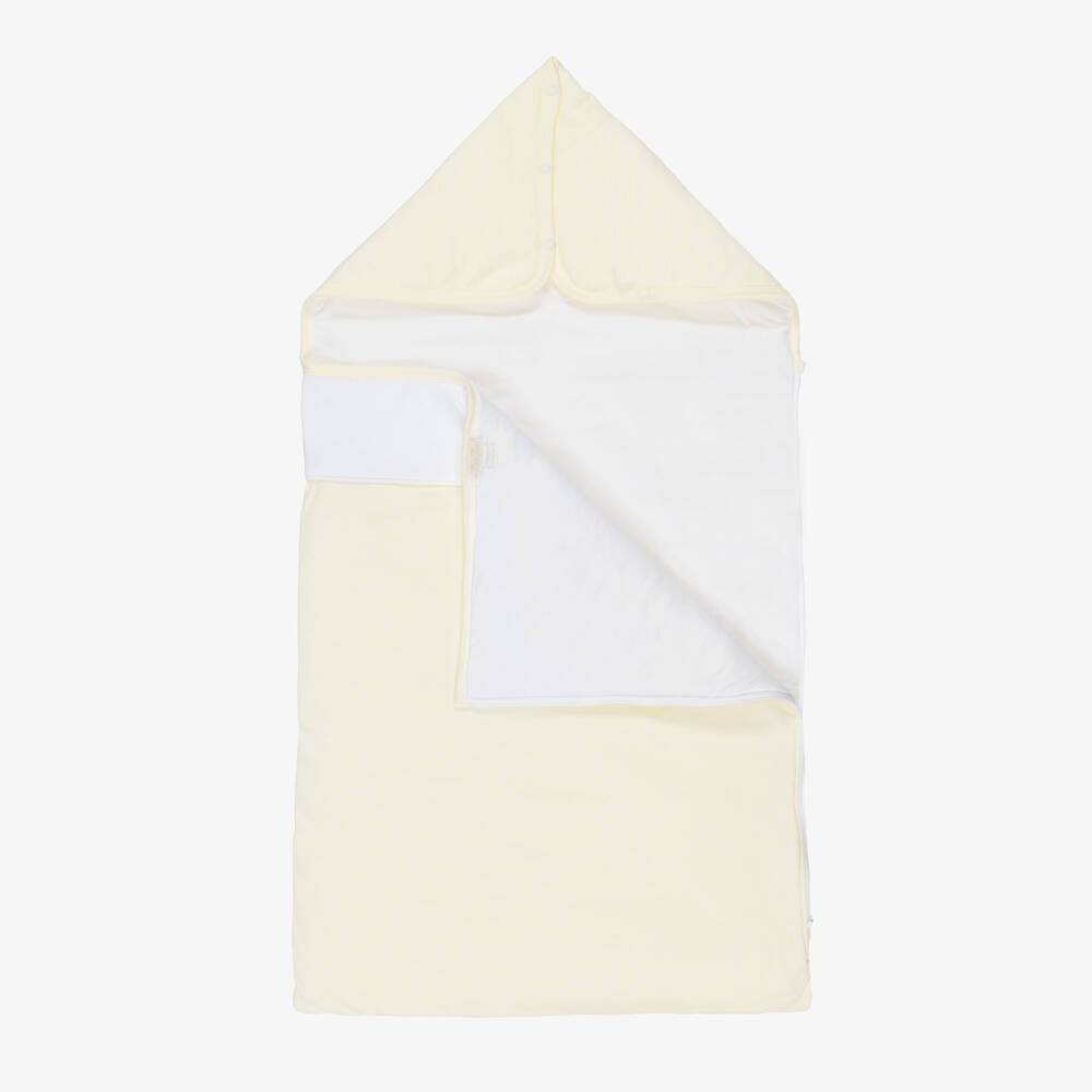 Kissy Kissy-Yellow & White Stripe Cotton Baby Duckling Nest (78cm) | Childrensalon Outlet