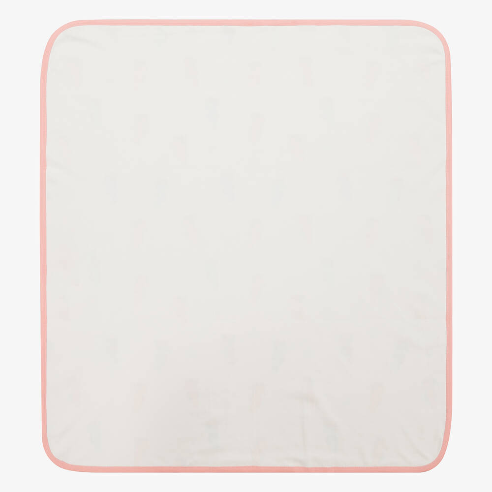 Kissy Love-Baby Girls Ivory Seahorse Party Blanket (73cm) | Childrensalon Outlet