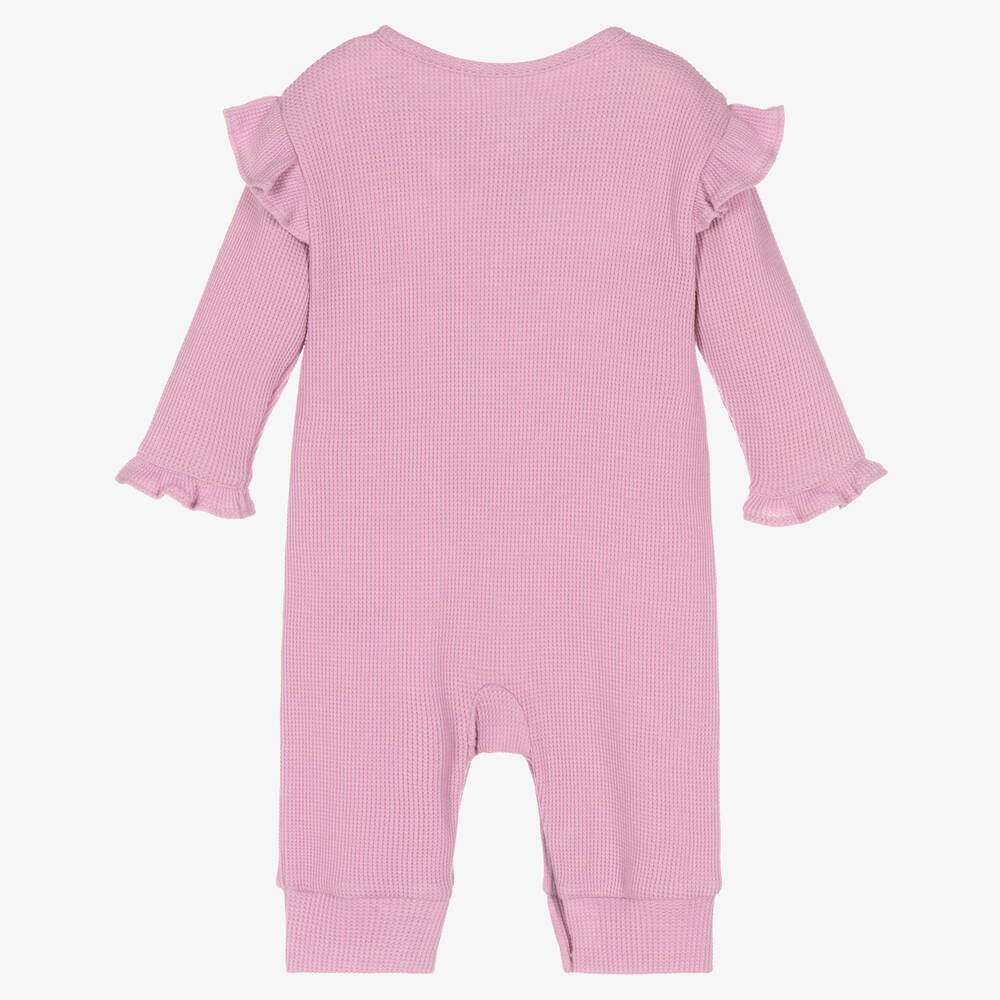 Kissy Love-Baby Girls Purple Pima Cotton Romper | Childrensalon Outlet