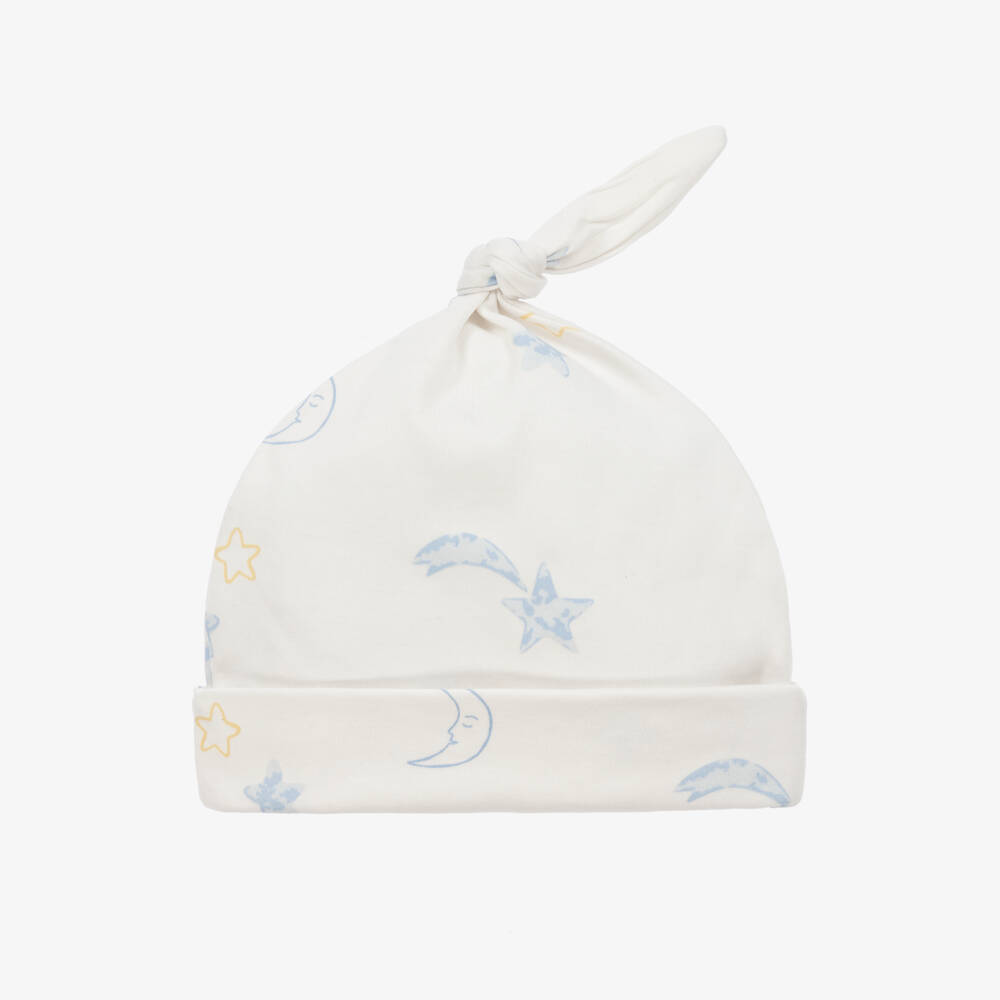 Kissy Love-Boys Ivory Celestial Cotton Hat | Childrensalon Outlet