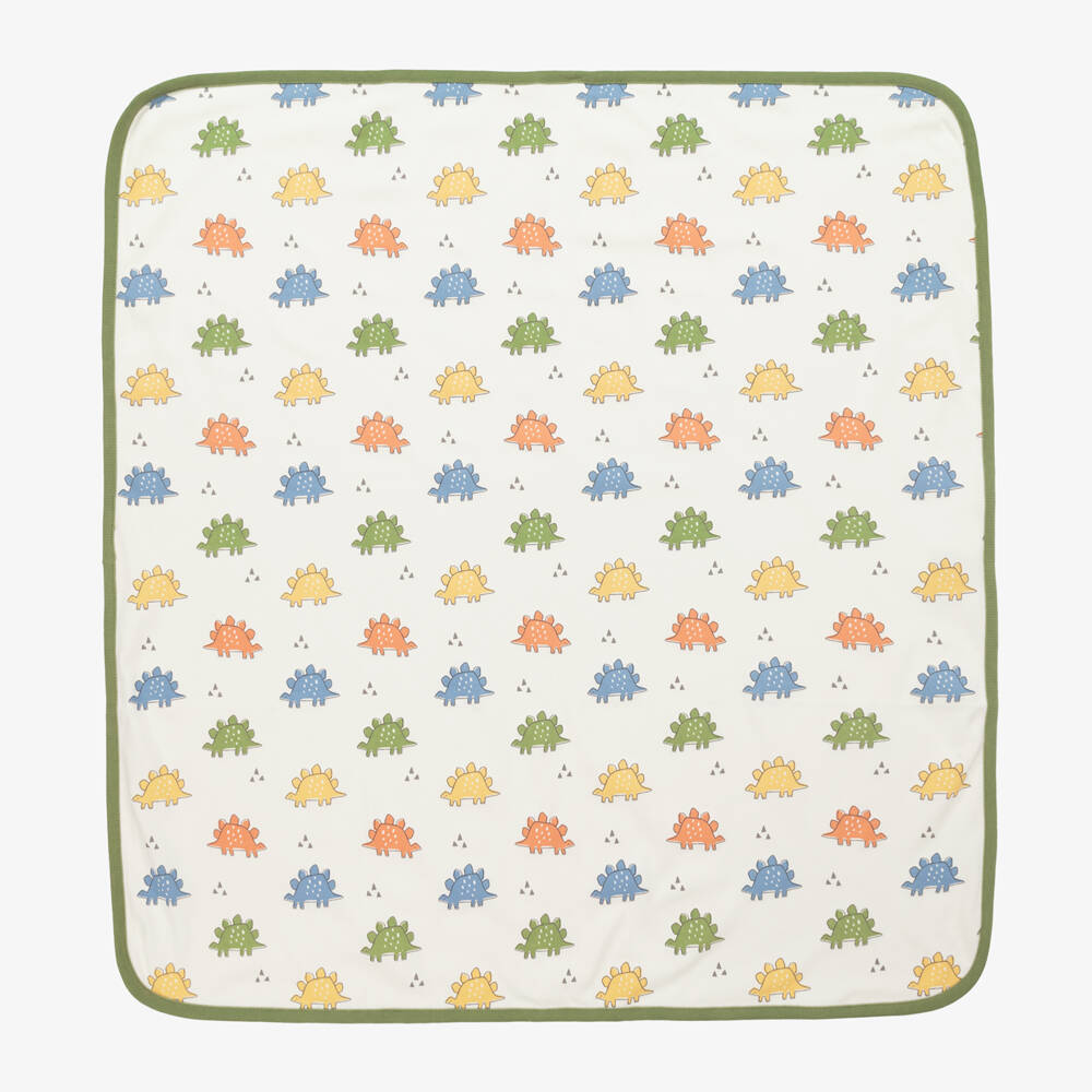 Kissy Love-Boys Ivory Dino Print Blanket | Childrensalon Outlet