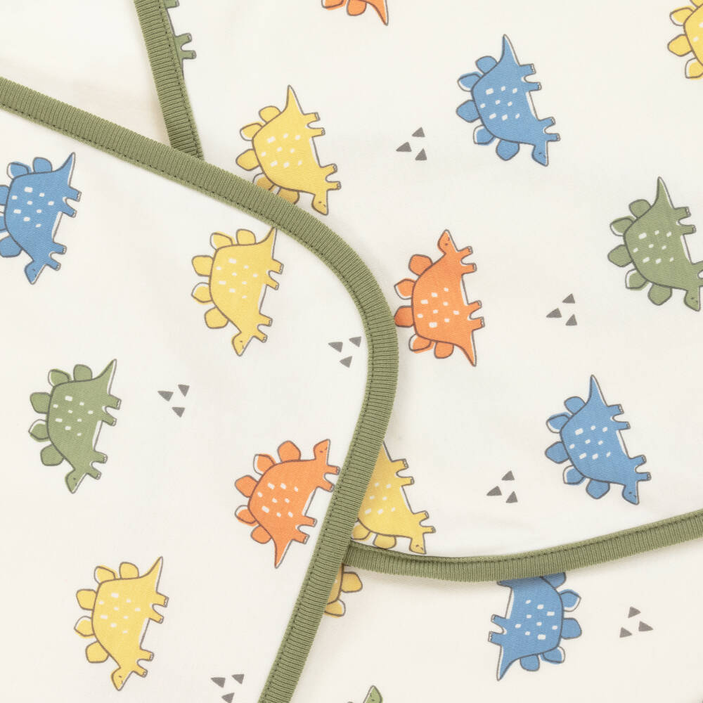 Kissy Love-Boys Ivory Dino Print Blanket | Childrensalon Outlet