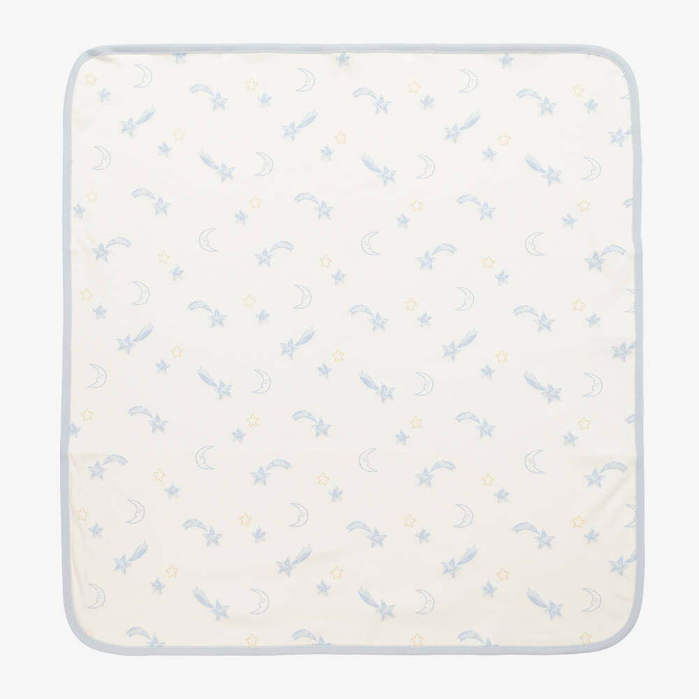 Kissy Love-Boys Ivory Moonlit Cotton Blanket | Childrensalon Outlet