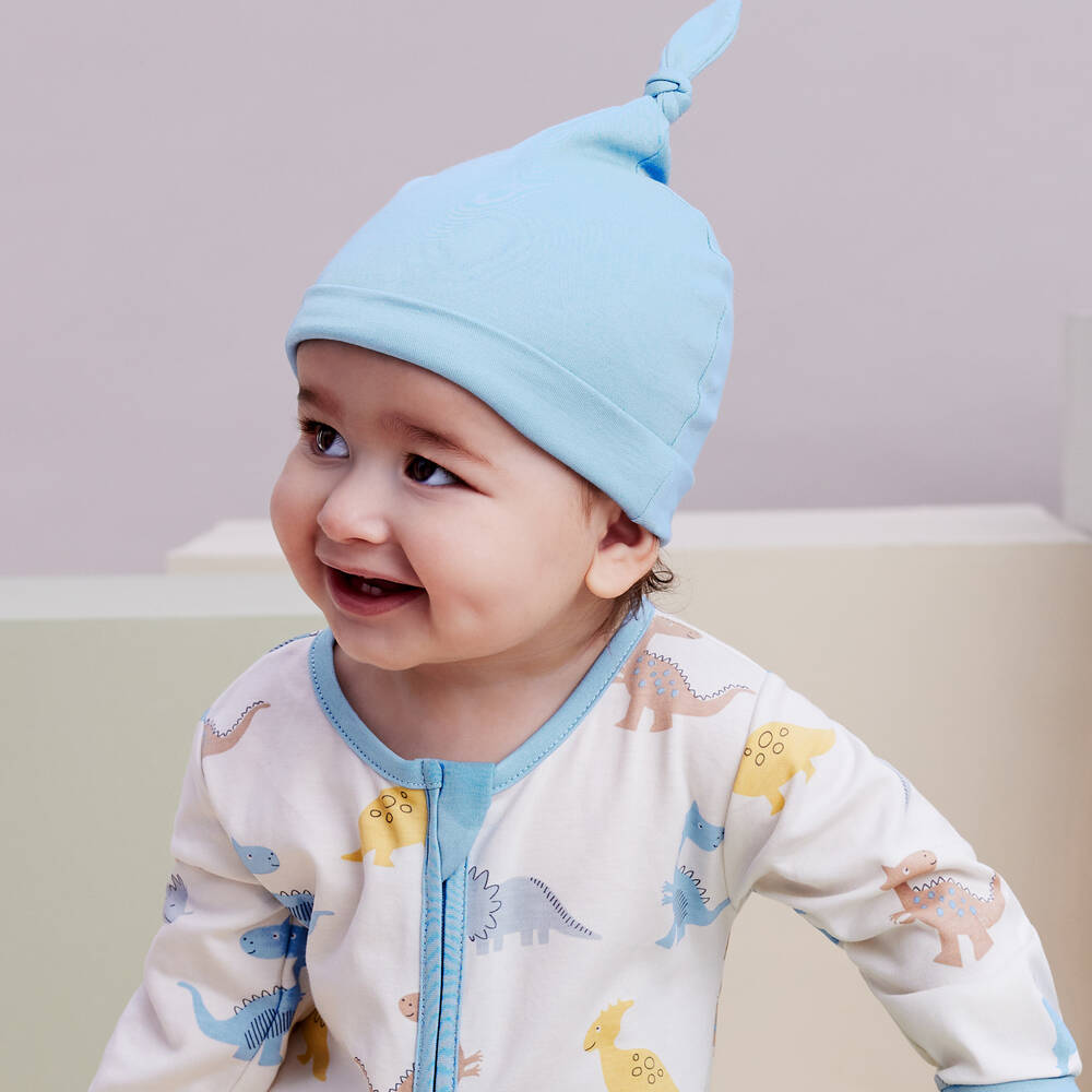 Kissy Love-Boys Pima Cotton Dino Party Babygrow | Childrensalon Outlet