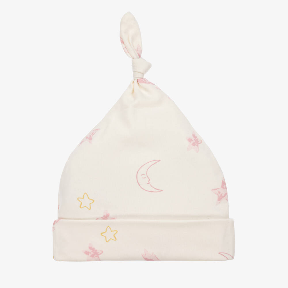Kissy Love-Кремовая хлопковая шапка Moonlit для девочек | Childrensalon Outlet