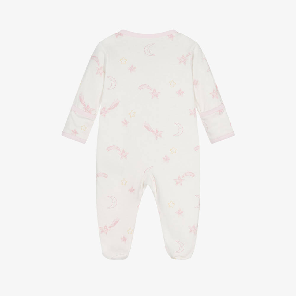 Kissy Love-Girls Ivory Celestial Cotton Sleepsuit | Childrensalon Outlet