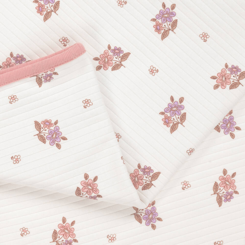 Kissy Love-Girls Ivory Floral Baby Blanket | Childrensalon Outlet