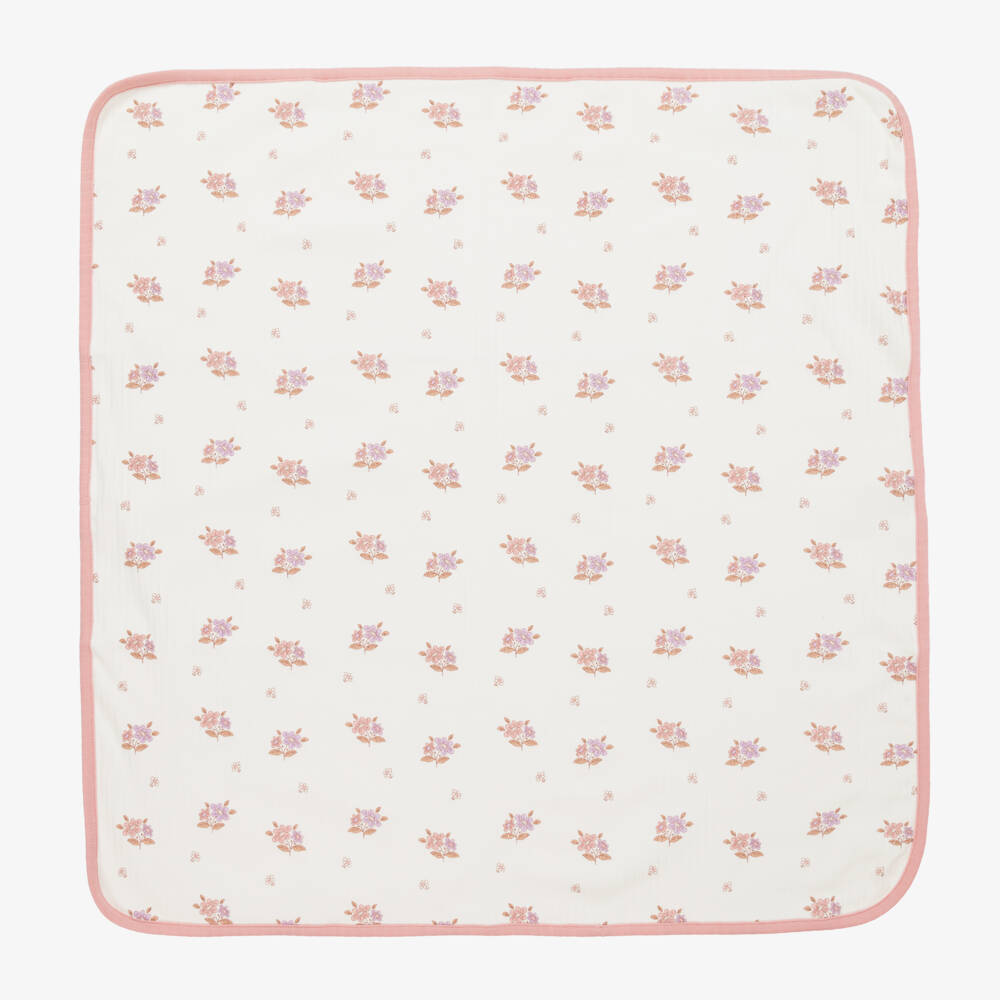 Kissy Love-Girls Ivory Floral Baby Blanket | Childrensalon Outlet
