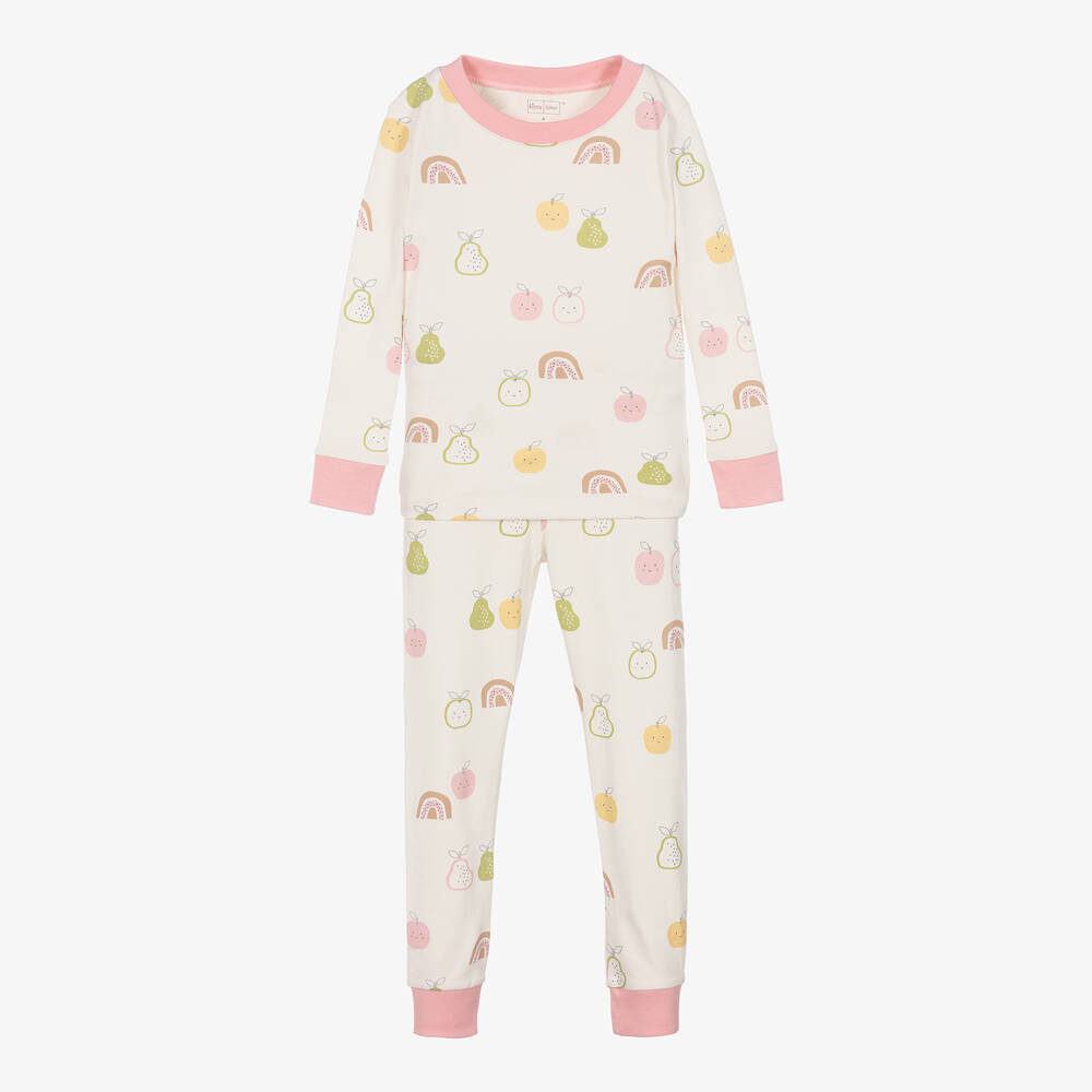 Kissy Love - Pyjama ivoire poires arcs-en-ciel | Childrensalon