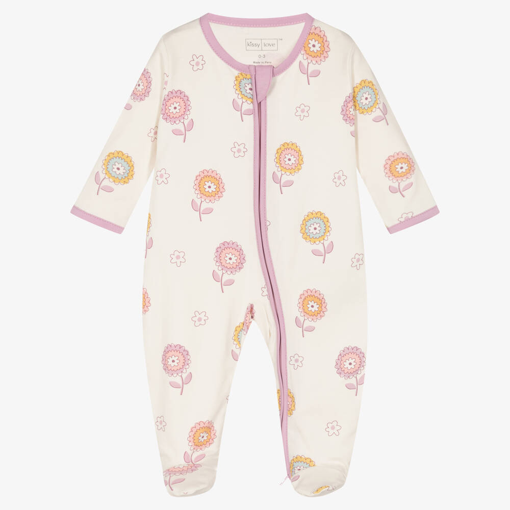 Kissy Love-Комбинезон из хлопка пима с цветами | Childrensalon Outlet