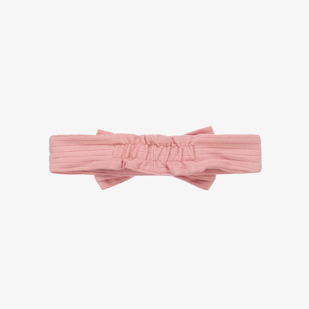 Kissy Love-Girls Soft Pink Bow Hairband | Childrensalon Outlet