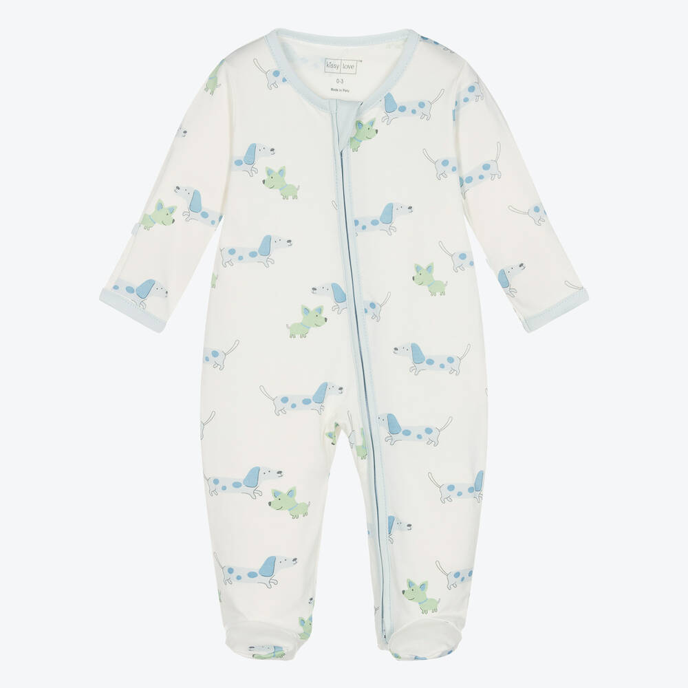 Kissy Love-Кремово-голубой комбинезон | Childrensalon Outlet