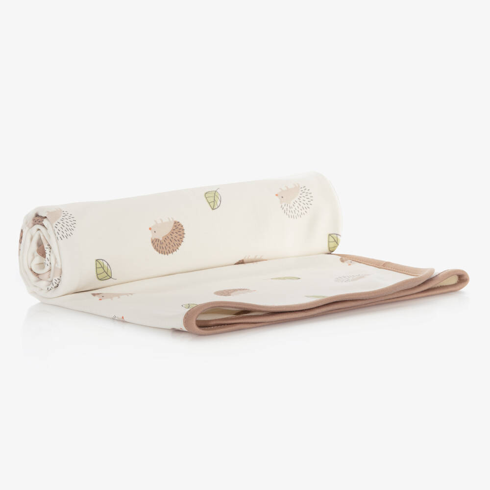 كيسي لاف-بطانية قطن بيما لون عاجي للأطفال (71 سم) | Childrensalon Outlet