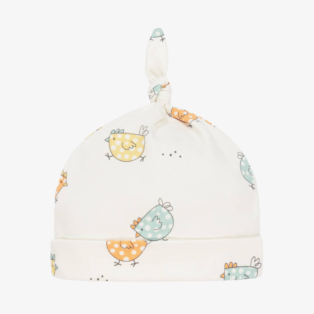 Kissy Love-Кремовая шапочка из хлопка пима для малышей | Childrensalon Outlet