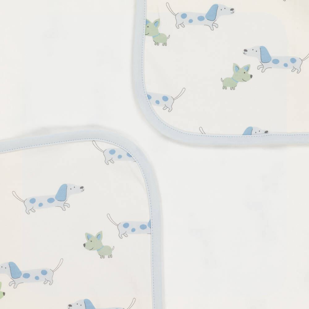 Kissy Love-Ivory Puppy Fun Baby Blanket (73cm) | Childrensalon Outlet