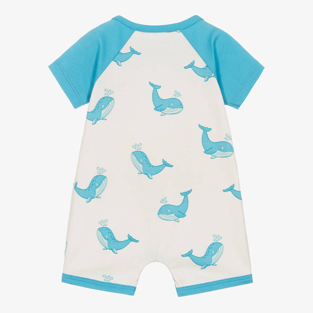 كيسي لاف-تبّان قطن بيما لون عاجي وأزرق للأطفال | Childrensalon Outlet