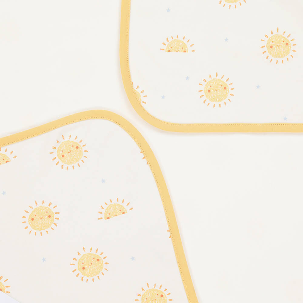 كيسي لاف-بطانية قطن بيما لون عاجي وأصفر للأطفال (73 سم) | Childrensalon Outlet