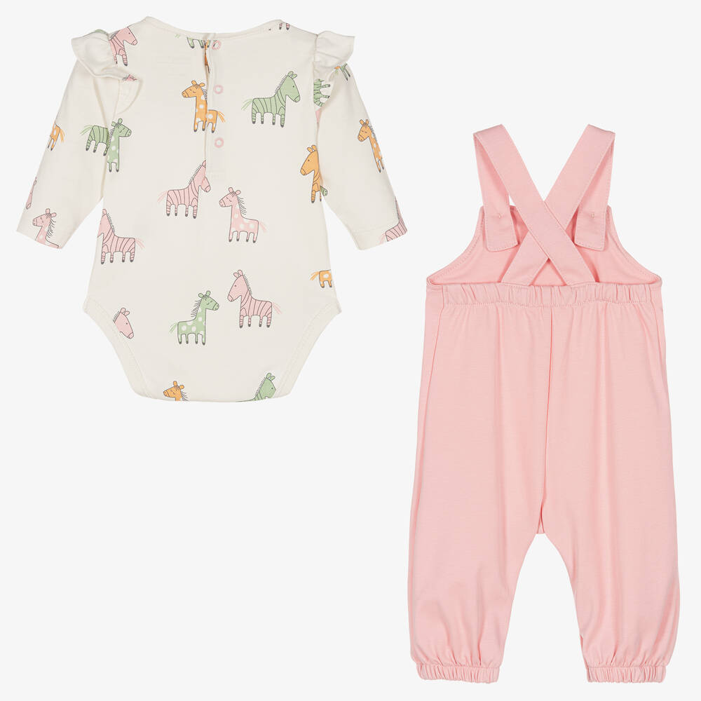 Kissy Love-Боди с зебрами и розовый полукомбинезон | Childrensalon Outlet