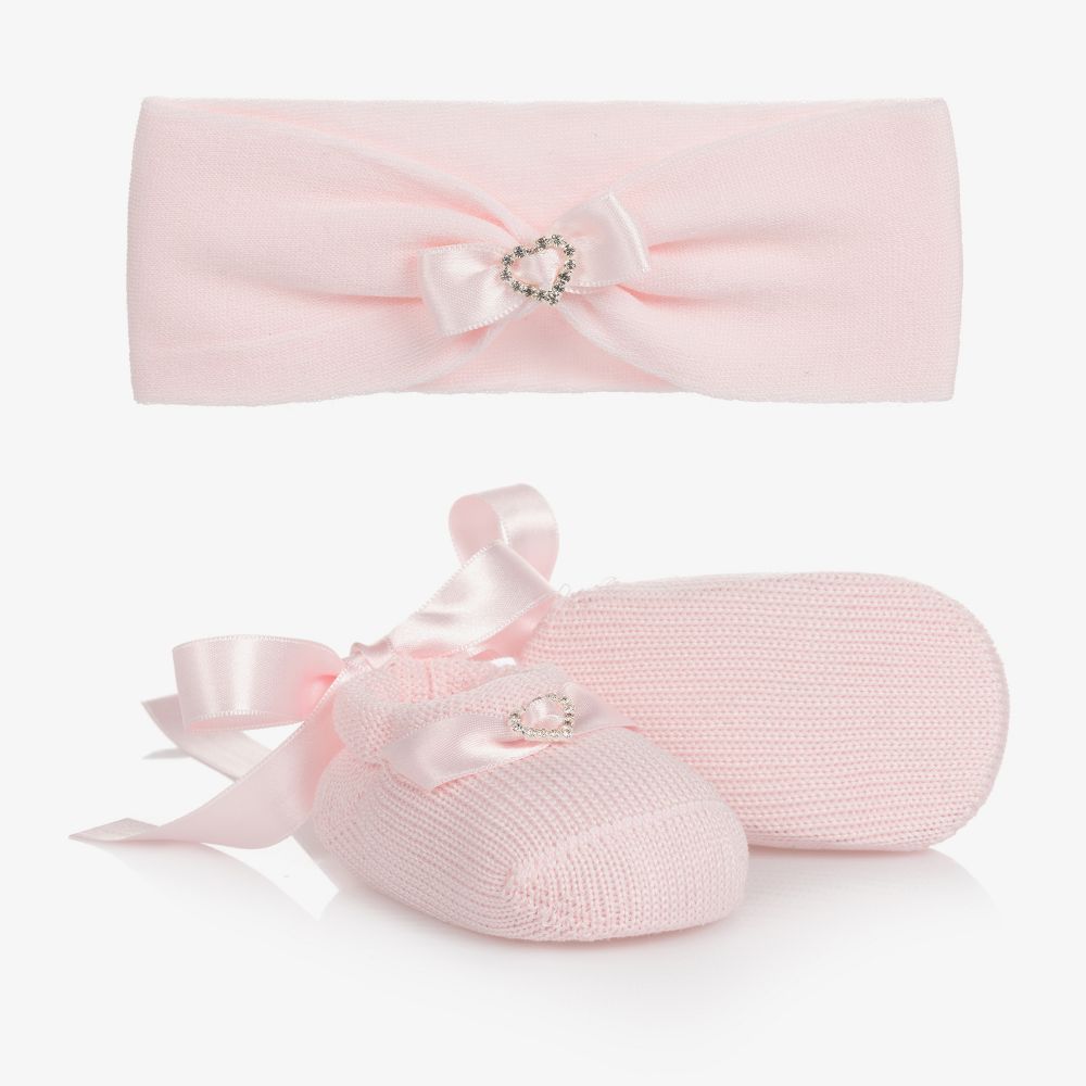 La Perla - Ens. chaussons roses Bébé | Childrensalon