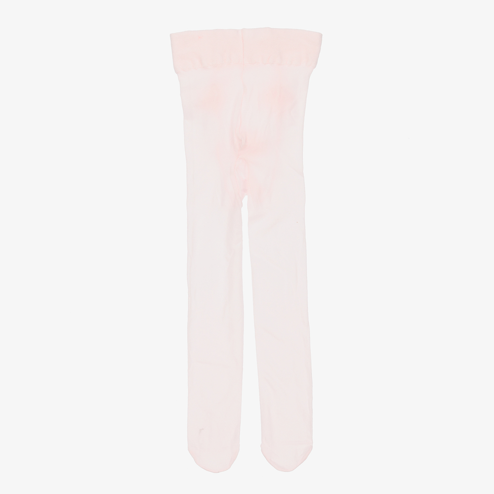 La Perla-Baby Girls Pink Flower Tights | Childrensalon Outlet